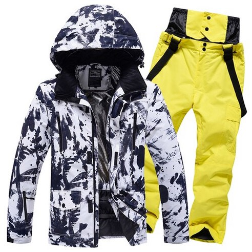 장비 숏 인라인 스키Ski Suit Men Skiing Jackets Winter Warm Windproof Waterproof Outdoor Sport Snow, 10 Style 10_04 XXL