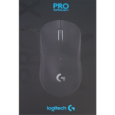 로지텍 PRO X SUPERLIGHT 게이밍 무선 마우스, MR0106, 블랙