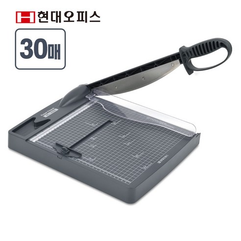 현대오피스 페이퍼프랜드 작두형 재단기 HC-3000 30매 반달형칼날 문서 종이 절단기 - 재단기 | 쿠팡