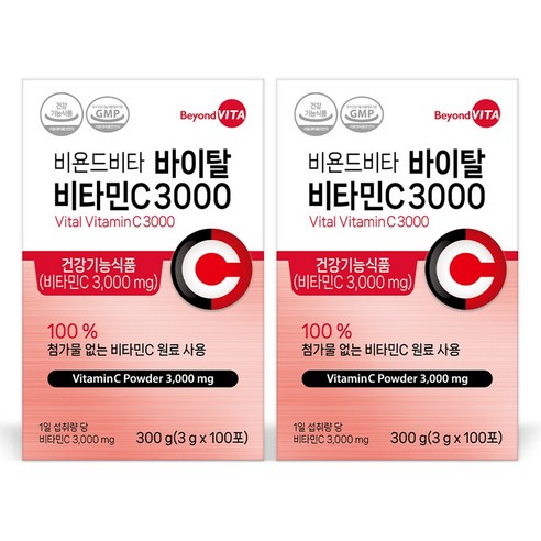 비욘드비타 바이탈 비타민C 3000 비타민씨 분말 가루 스틱, 300g, 1개