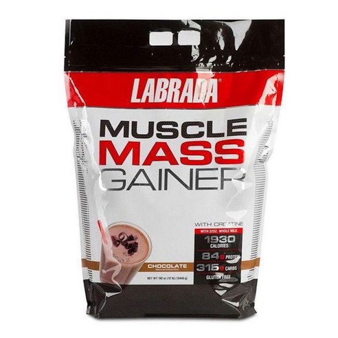 라브라다 머슬매스 게이너 16서빙 5.44kg 초콜릿맛, 1개