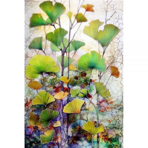 Ginko Biloba Leaves 7 Poster Print - Justyna Jaszke (24 x 36)