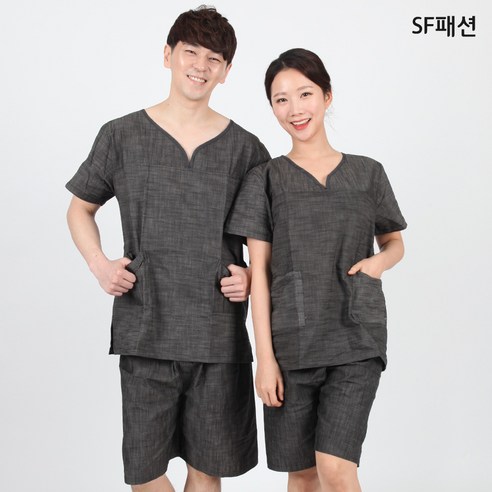 피부 관리와 편안한 찜질을 위한 마사지복