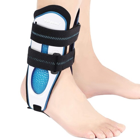 Xzante VELPEAU 발목 중괄호 안정기 염좌를 위한 발 건염 배구 농구 염좌된 흰색, 블랙 & 화이트 & 블루
