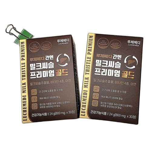 밀크씨슬 함유 실리마린 간 건강 영양제 30정, 6개
