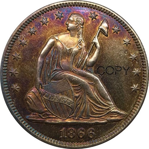 희귀한 외국 기념 주화미국 동전 1794 자유 흐르는 머리 1 달러 백동 실버 도금 오래된 기념품 선물 소장
