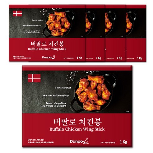 덴포 버팔로 치킨봉, 1kg, 1개 올반슈퍼크런치치킨텐더 Best Top5