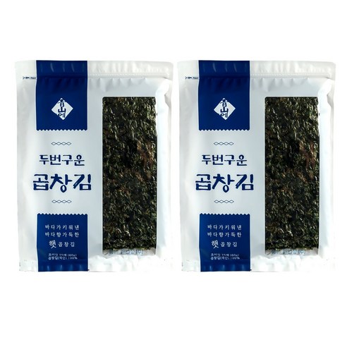 청산에 두번구운 곱창김 25매 (60g) * 2팩, 2개