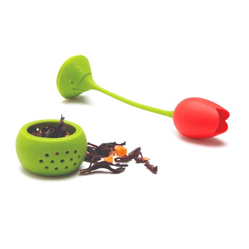 붉게 피어나는 향긋한 티타임, 오토토 튤립 티 인퓨저 레드