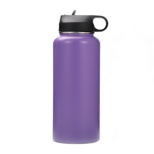 ZZJJC 아이디어 보온병 아이디어 텀블러 아웃도어 보온병, 자주색, 32oz/960ml