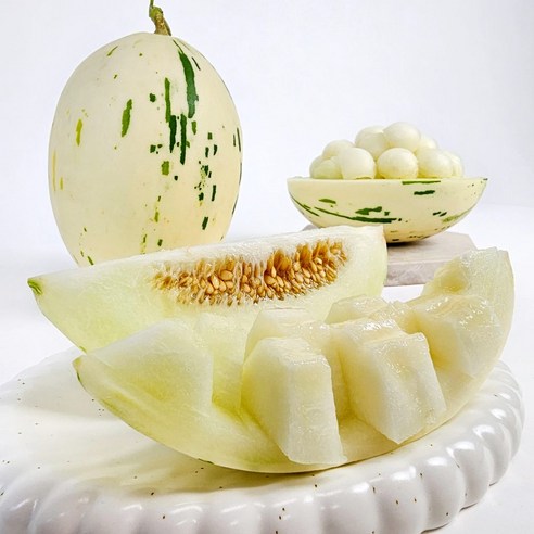 고당도 프리미엄 함안 가야백자멜론, 1박스, 1.1~1.3kg내외 / 1수 머스크메론