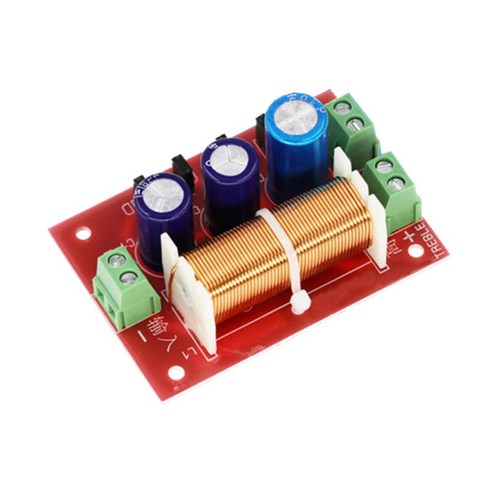 YLY-2088 400W 조정 가능한 풀 레인지 고음베이스 오디오 스피커 주파수 분배기 배포자 2 방향 크로스 오버 필터 모듈 교체, 빨간색