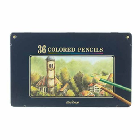 문화연필 넥스프로 고급 유성색연필, 36색, 1개