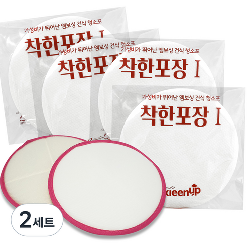 에파타클린업 착한포장 건식 청소포 일반 210mm 30p x 4개 + 청소기 전용패드 2p, 2세트