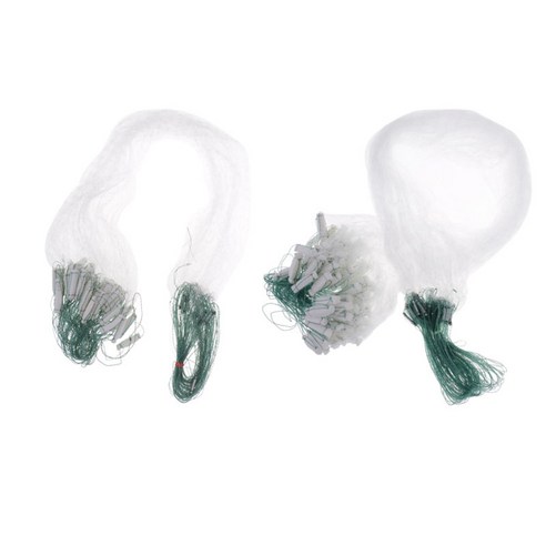 2pcs 낚시 메쉬 트랩 나일론 낚시 아가미 그물 침몰, 녹색