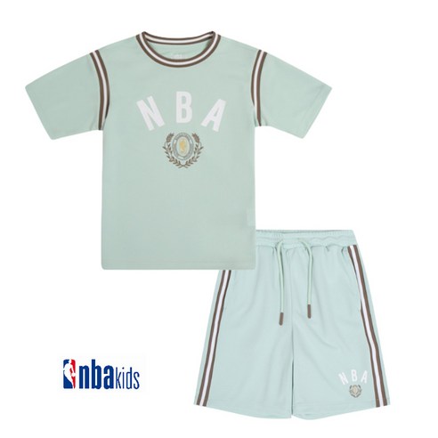 NBA키즈 NBA 파워업 어셈블 폴리메쉬 티셔츠 반바지세트 K232TS120 TP120P50