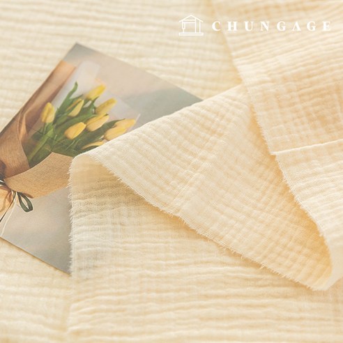 섬세한 감촉과 다채로운 색감으로 특별한 일상을 디자인하는 천가게 이중 요루 거즈 원단