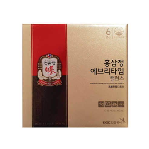 정관장 에브리타임 밸런스 홍삼정 60포x10ml(2박스) 홍삼스틱 홍삼엑기스 쇼핑백별도증정
