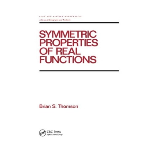 (영문도서) Symmetric Properties of Real Functions Paperback, CRC Press
