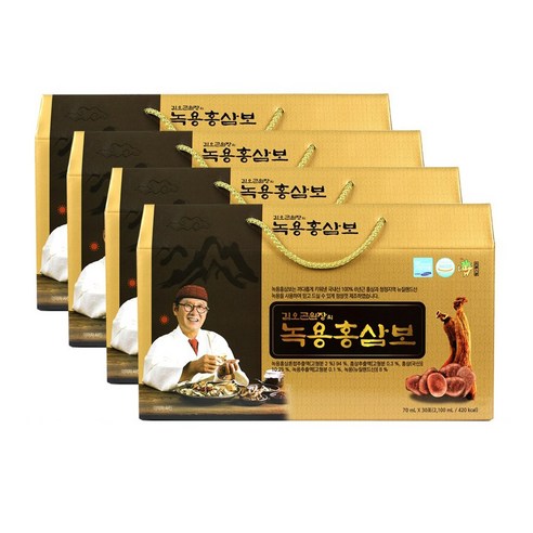 김오곤원장의 녹용홍삼보 4박스(70ml x 120포), 2100ml, 4개
