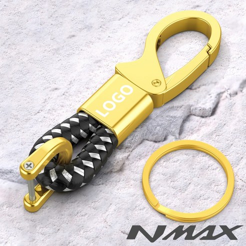 NMAX 아연 합금 키체인, black and white