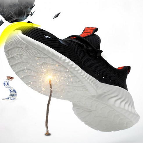 편안하고 통기성 있는 발편 작업화