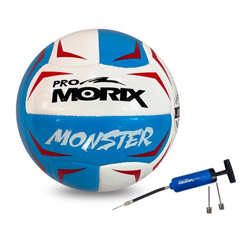 프로모릭스 몬스터 족구왕 4호+휴대용 볼펌프 연습용족구공 캠핑, 1개