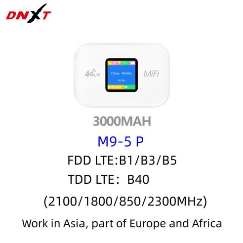 휴대용 와이파이 에그 포켓와이파이 DNXT 4G Lte 라우터 무선 미니 야외 핫스팟 포켓 Mifi 150mbps Sim 카드 슬롯 리피터 3000mah LCD 모뎀, 2.european version