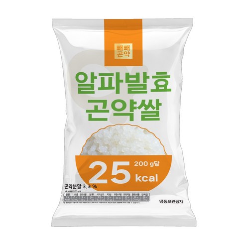 상품 소개: 빼빼곤약 알파발효곤약쌀 200g