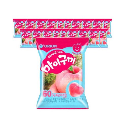 마이구미 복숭아맛, 66g, 20개