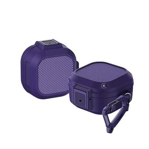 삼성 Galaxy Buds FE(2023)/Buds 2 Pro(2022)/Buds 2(2021)/Buds Pro(2021)/Buds Live(2020)와 호환되는 TSVSXS 아머, Purple