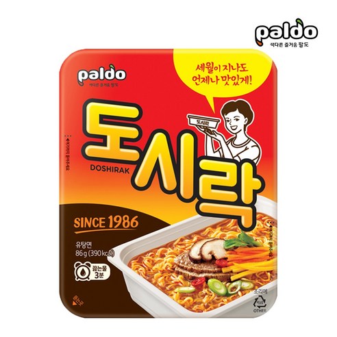 팔도 도시락 86g 12개