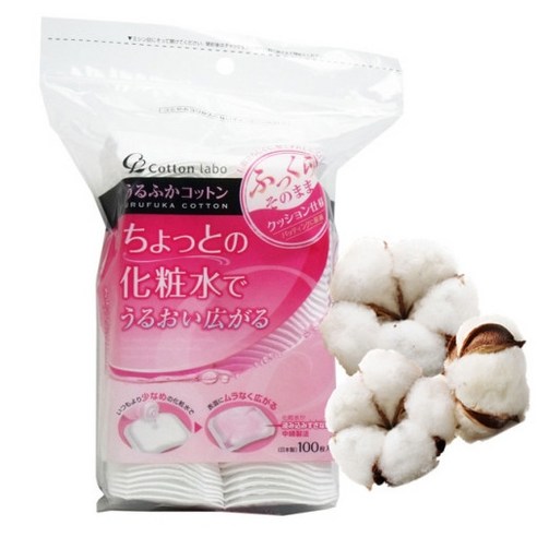 코튼라보 순면 클렌징 일본 화장솜 대용량 100매, 1개, 100개