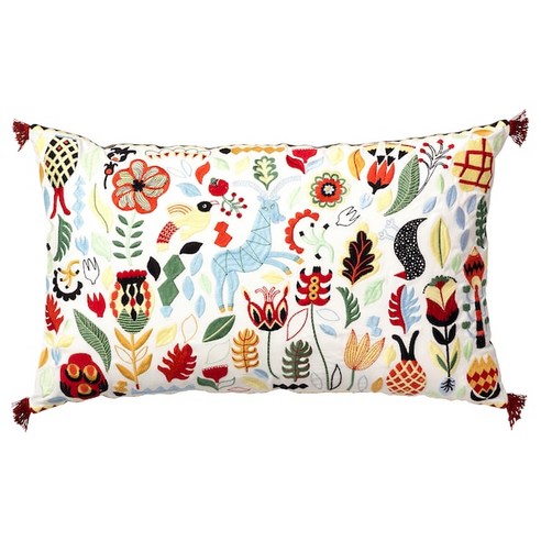 이케아 RODARV 뢰다르브 쿠션 40X65/침구/패브릭/멀티컬러, 멀리컬러_203.687.52
