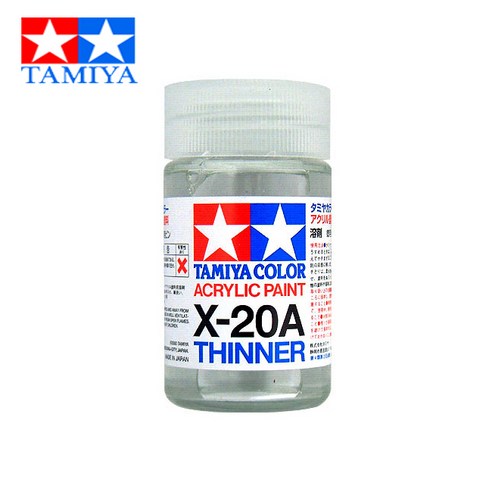 No3/일제 타미야 아크릴 컬러 신너 X-20A 46ml 도료, 1개