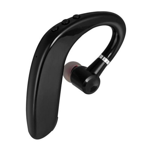 Wireless Bluetooth Earphones Single Ear Stereo Headphones Headset Handsfree Earbud With Microphone, black
