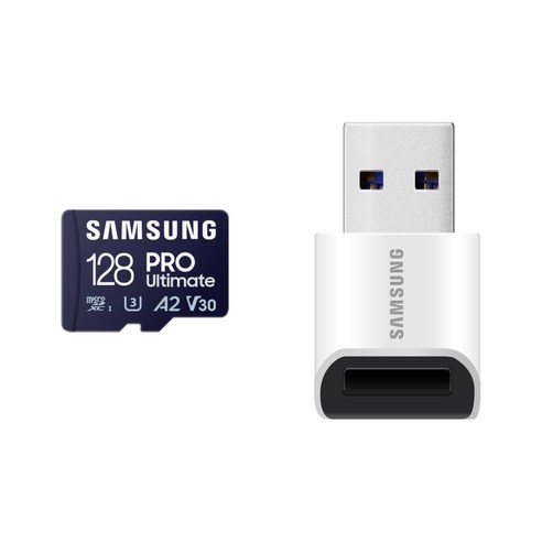 삼성전자 PRO Ultimate 128GB + 리더기 마이크로SD 메모리카드 MB-MY128SB/WW, 1개