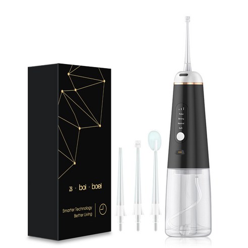 BOI 휴대용 5개의 형태 350ml 고용량 USB 재충전용 전기 Waterpulse 구강 세정기 방수 워터 플로서 덴탈 제트 A7C201-1