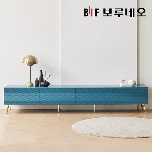 보루네오 리브 낮은 티비 다이 거실장 2200 PL0011, 화이트