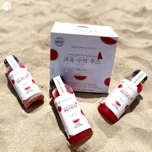 느루 과육 수박주스: 100% 수박으로 만든 여름의 싱그러움을 담은 프리미엄 땡모반!
