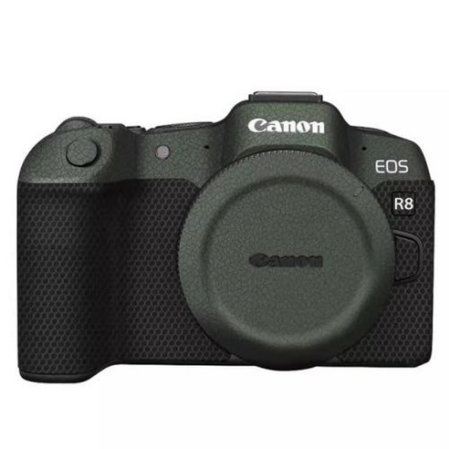 EOS R8 미러리스 카메라 랩 스킨 비닐 바디 보호 스티커 프리미엄 3M 텍스처 울트라 슬림 필름 데칼 커버 캐논 EOSR8, 7) Leather Green