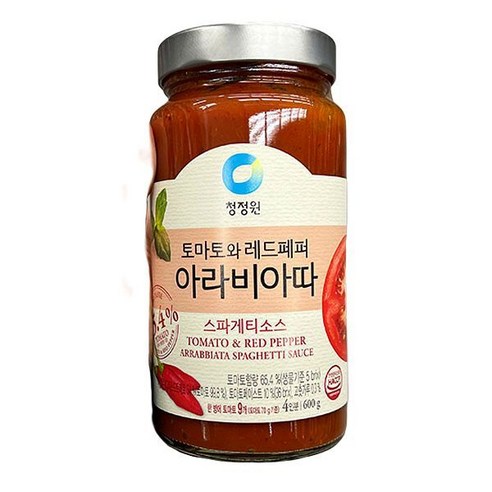 청정원 스파게티소스아라비아따), 2개, 600g