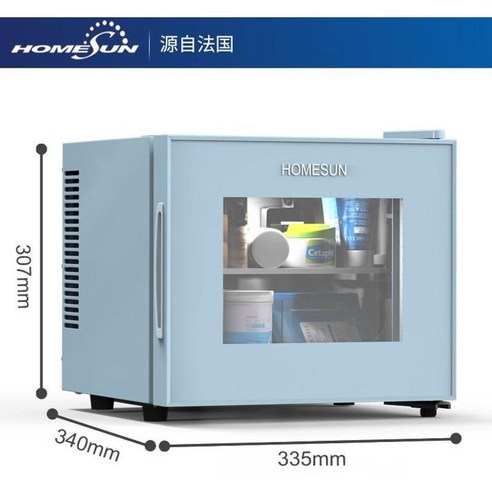 화장품 냉장고 저소음 약장고 약국 냉장보관 피부 미용 초소형 항온냉장고 가정용 미니냉장고, B. 블랙