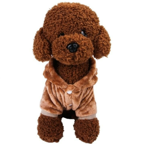 따뜻한 동물 후드 원피스 애견 강아지 고양이 옷 WI058DG, 곰