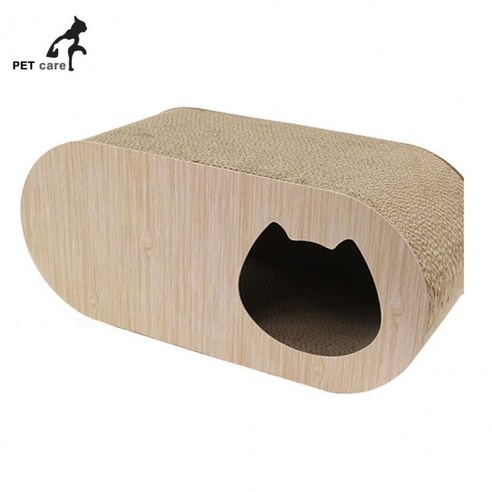 도트캣 고양이 튜브 스크래처 숨숨집, 베이지, 1개