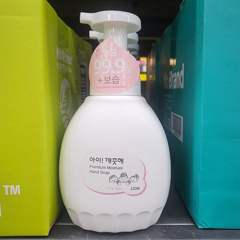 아이 깨끗해 프리미엄 모이스처 폼 핸드 솝 퓨어로즈 450ml, 1개, 상세페이지 참조