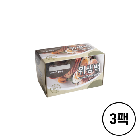 나름살림 위생백, 3개, 300개, 소(S)