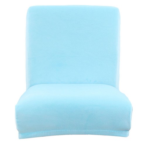 스트레치 Slipcovers 카운터 높이 사이드 체어 커버 스트레치 프로텍터 용 의자 커버, 하늘색, 설명