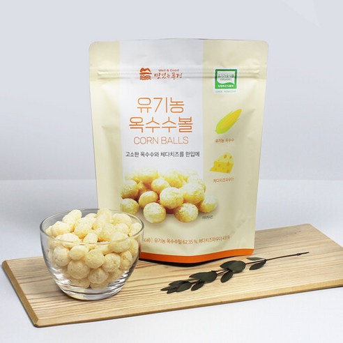 [맛있는풍경] 유기농 옥수수볼 25g, 1개