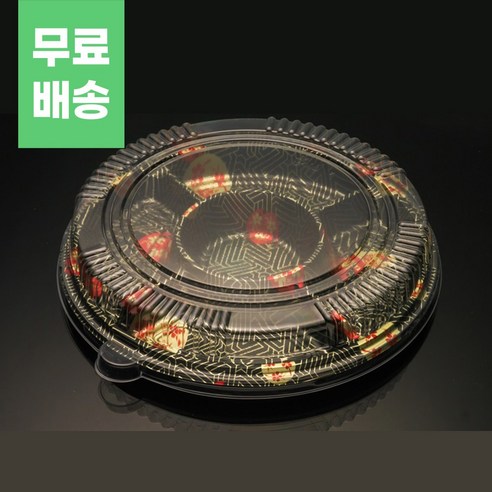 사쿠라 원형 초밥용기 120개 200개 300개 세트 일식용기 도시락 배달용기, 선택432x5.7(cm) 120개